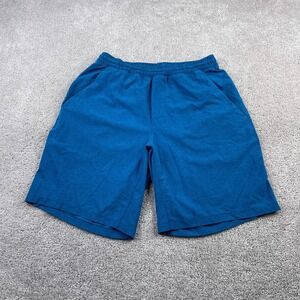 Lululemon Shorts Mens Medium Blue Heathered Pace Breaker Drawstring Linerless 9"